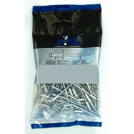 Confezione da 100 rivetti alluminio rivetto elemento di fissaggio varie misure misura: 4x10