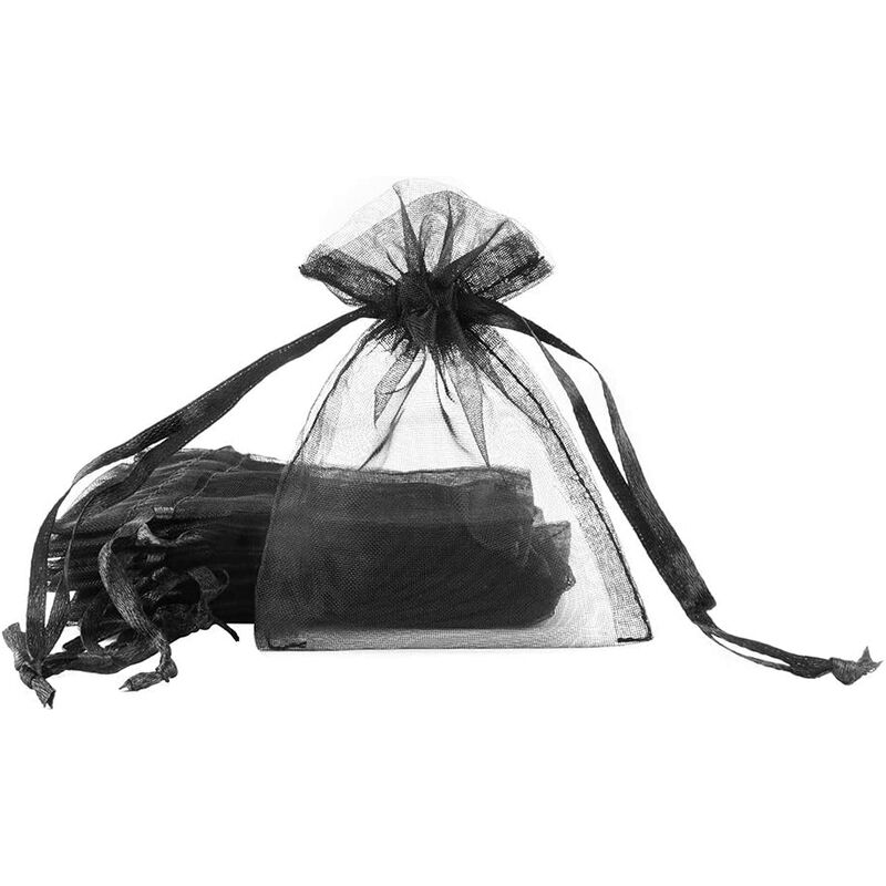 Confezione da 100 sacchetti in organza da 7 x 9 cm...