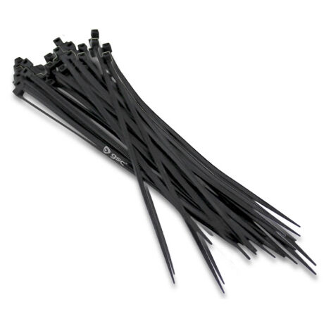 NewIncorrupt 100 pezzi pratici fascette per cavi in ​​plastica di nylon da 2,2 x 150 mm con cerniera organizer per fissare il cavo avvolgente con cinturino nero 