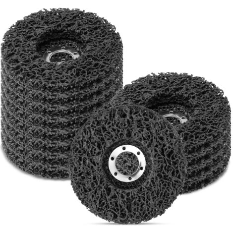 Confezione da 12 dischi abrasivi antiruggine da 4-1/2'' x 7/8'' per smerigliatrice angolare in metallo e legno (nero)