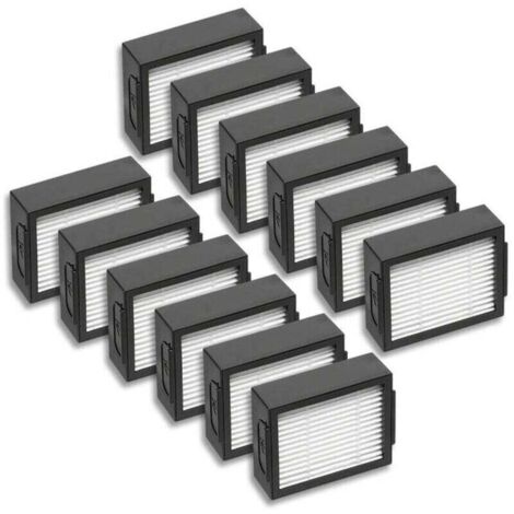 Confezione da 12 filtri di ricambio per iRobot Roomba serie i7, e5, e6, J7 e i/e - Ricambi e accessori per robot aspirapolvere -