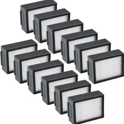 Confezione da 12 filtri di ricambio per robot aspirapolvere serie E, I, J i1 i1+ i3 i3+ i4 i5 i5+ i6 i6+ i7 i7+ i8 i8+ E5 E6 E7 J7 Accessori 12 filtri