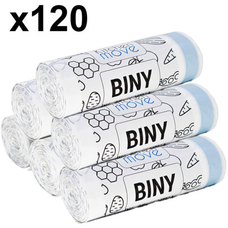 Confezione da 120 sacchetti per rifiuti 50L BINY