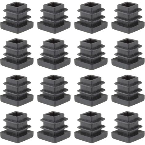 Confezione da 16 tappi lamellari - Cappucci protettivi - Plastica - Quadrati - 15 x 15 mm