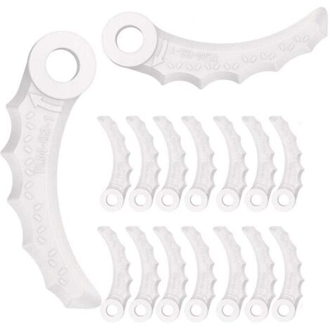 Confezione da 18 lame di ricambio in plastica per tosaerba Makita 198426-9