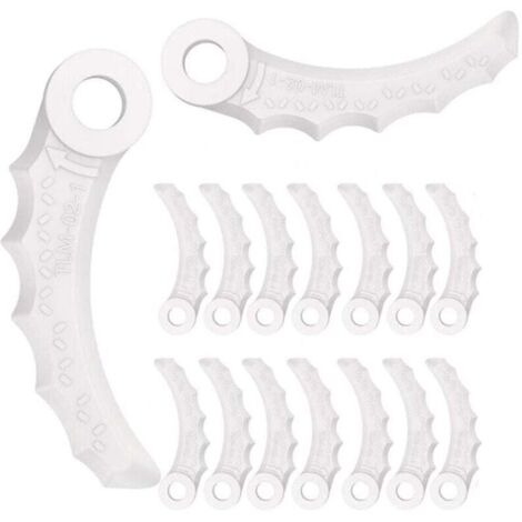 Confezione da 18 lame di ricambio in plastica per tosaerba Makita 198426-9