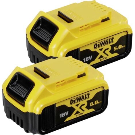 Confezione da 2 batterie 18V 5Ah DEWALT - DCB184P2
