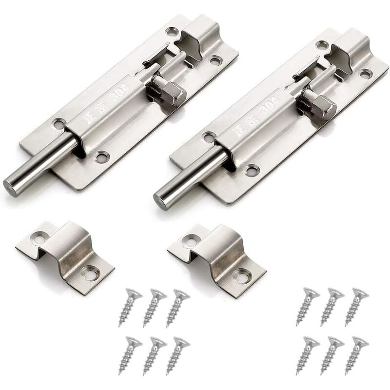 Confezione da 2 chiavistello per porta del bagno