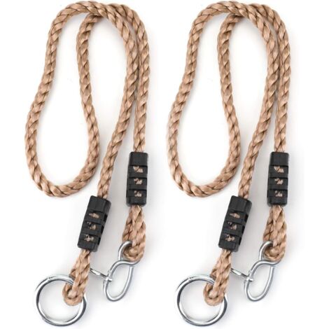 Confezione da 2 cinghie per amaca da 40 pollici, accessori regolabili per cinghie da appendere all'albero in corda di nylon per uso interno ed esterno