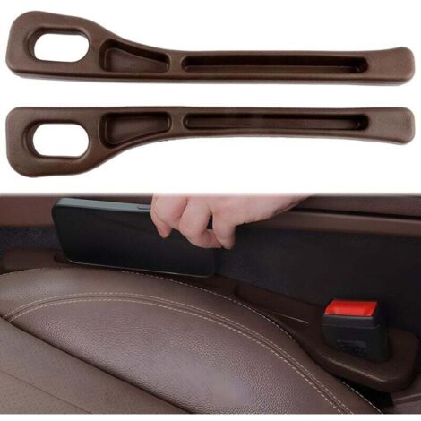 Confezione da 2 contenitori universali per lo spazio tra i sedili dell'auto, riempitivi universali per lo spazio tra i sedili dell'auto, riempitivi per lo spazio tra i sedili dell'auto, marroni