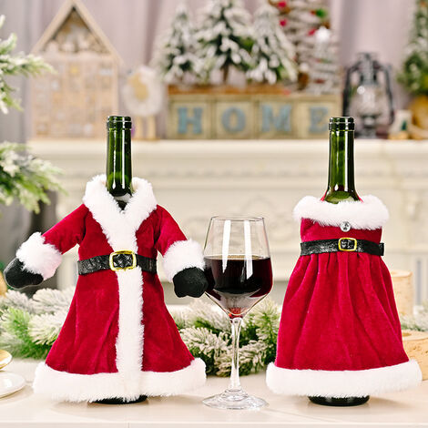 Bicchieri Calice Rosso in Vetro Acqua o Vino da tavola Natalizia per Decorazioni di Natale addobbi casa 6pz 