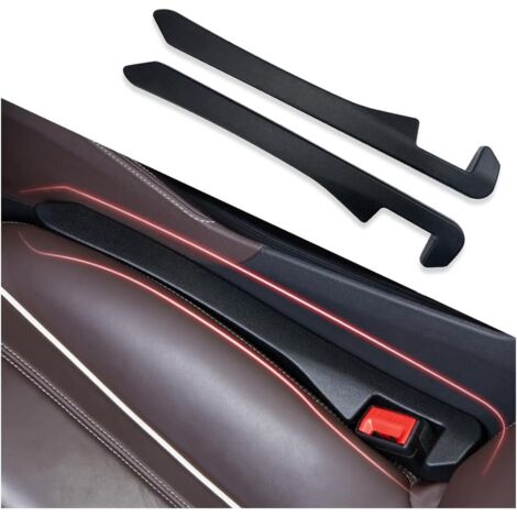 Confezione da 2 cuscini di riempimento per spazi vuoti nel sedile dell'auto - Per telefono, chiavi, portafoglio - Universali per auto, camion, SUV, accessori interni (nero/2 pezzi)