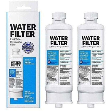 Confezione da 2 filtri per l'acqua di ricambio per frigorifero - Per Samsung DA97-17376B DA97-08006C HAF-QIN HAF-QIN/EXP