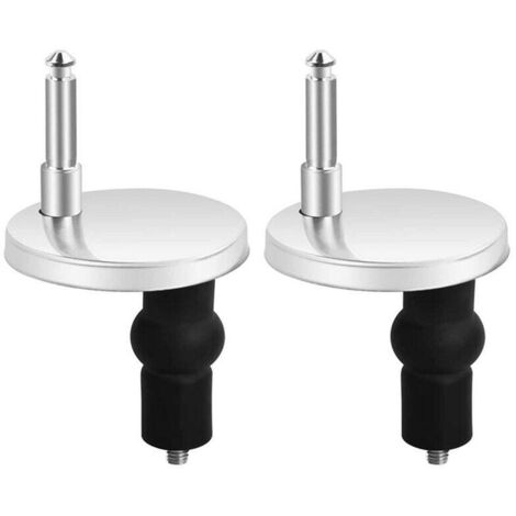 Confezione da 2 fissaggi universali per sedile WC, sedile WC con cerniera, coperchio WC (4,6 cm, 4,7 cm, 4 cm)
