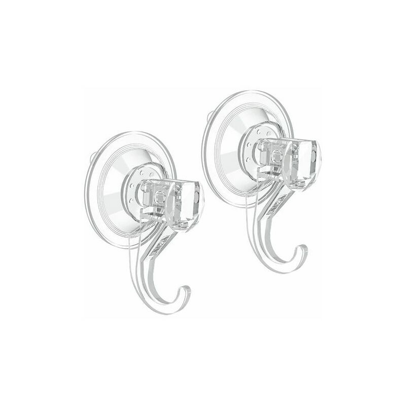 Confezione da 2 ganci a ventosa, piccoli ganci a