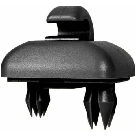 Confezione da 2 ganci per alette parasole auto compatibili con Audi A1 A3 A4 A5 Q3 Q5 (8E0 857 562) A7 B6 B7 B8 S4 S5, neri