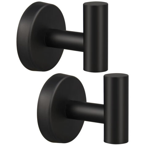 Confezione da 2 ganci per asciugamani, ganci per bagno in acciaio inox per asciugamani, ganci da parete per impieghi gravosi