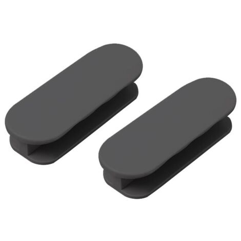 Confezione da 2 maniglie adesive per porte da balcone, maniglie per porte da patio esterne, maniglie per cassetti per mobili, porte in vetro, maniglie per finestre - Nero