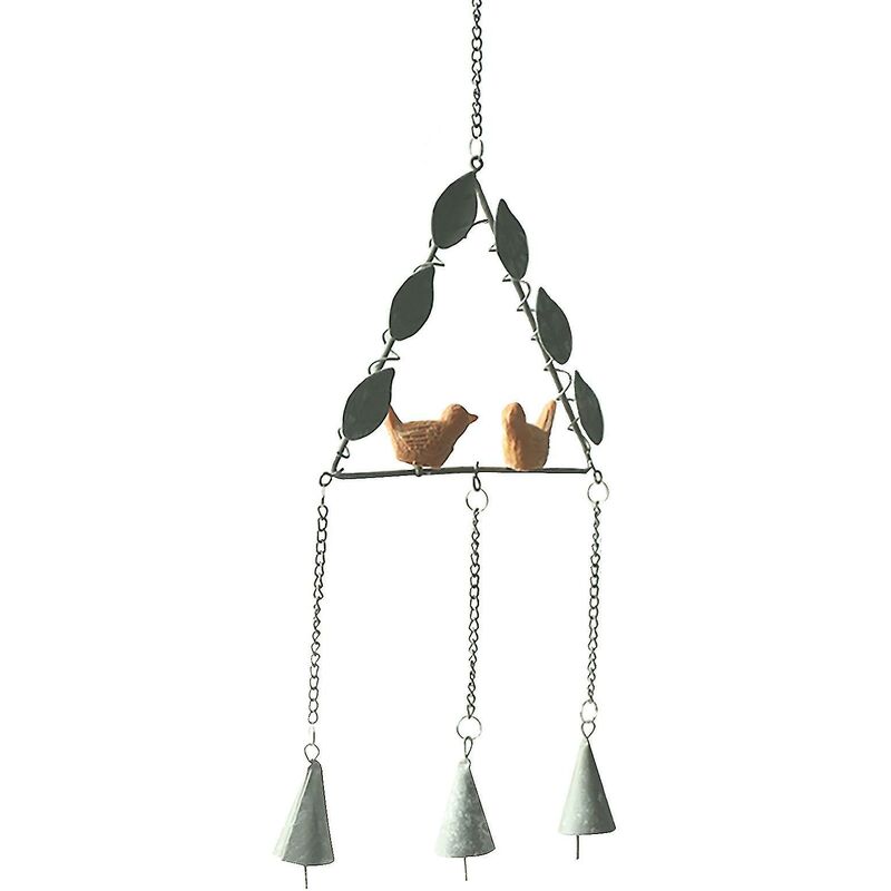 Image of Fortuneville - Confezione da 2 ornamenti per campanelli eolici in metallo per la casa, decorazioni per pareti e finestre