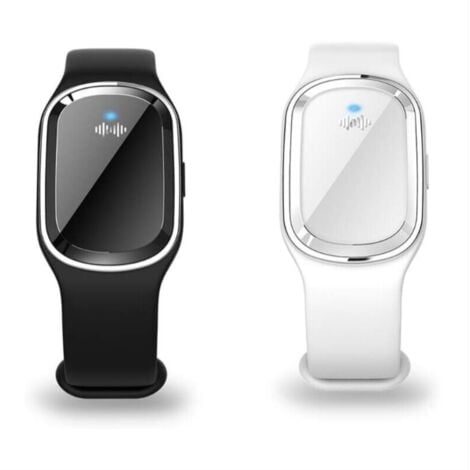 ALOVEZ Confezione da 2 orologi da polso repellenti per zanzare a ultrasuoni, braccialetti antizanzare per bambini e adulti