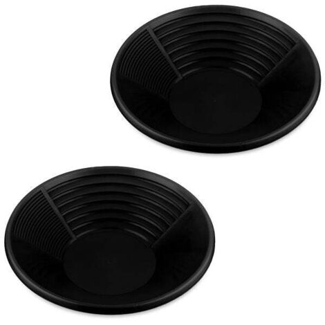 Confezione da 2 padelle per lavello in oro nero