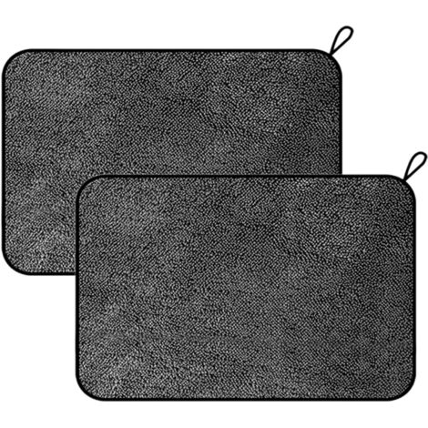 Confezione da 2 panni grandi in microfibra per la pulizia del bagno (60 x 40 cm), panno spesso per la pulizia dei finestrini dell'auto, lavaggio dettagliato, lucidatura