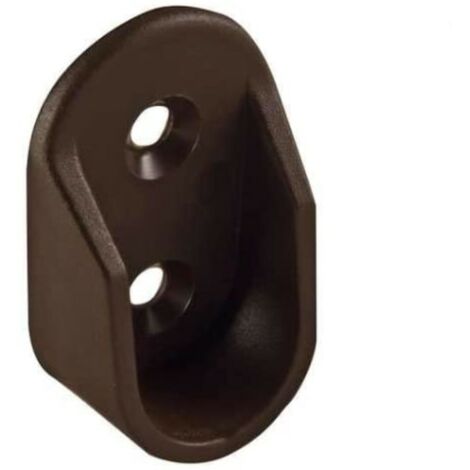 CONFEZIONE DA 2 PEZZI - REGGITUBI PLASTICA COLORE MARRONE