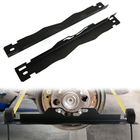 Confezione da 2 piastre per allineamento ruote, piastre per allineamento convergenza, piastra per allineamento ruote in acciaio inossidabile, con fori di sospensione, per auto, camion, SUV