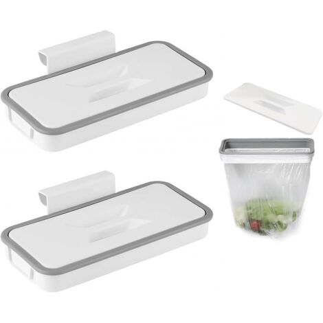 Confezione da 2 porta sacchi della spazzatura, accessori da campeggio, cestino della spazzatura appeso, cestino della spazzatura pieghevole, accessori da cucina, accessori da campeggio, cestino della 