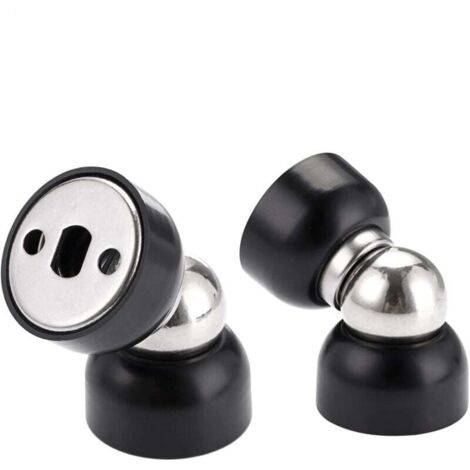 Confezione da 2 potenti fermaporta magnetici - Mini fermaporta in acciaio inossidabile con viti, fermaporta magnetici resistenti per camera da letto, bagno, cucina, ufficio domestico