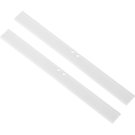 Confezione da 2 racle di ricambio per porte doccia in vetro da 10", bianche