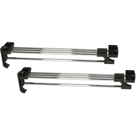 Confezione da 2 robuste aste appendiabiti estensibili per armadio, 350 mm
