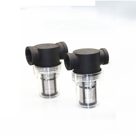 Confezione da 2 Rubinetti di Collegamento Serbatoio da 1000 Litri, Giunto per Tubo Flessibile da Giardino per Collettori di Acqua Piovana con Funzione Filtro, Adattatore Serbatoio Acqua IBC S60x6 (Fil