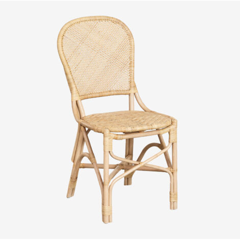 Confezione da 2 sedie da pranzo in rattan Zariel SKLUM