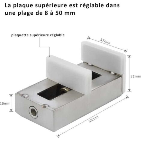 Confezione da 2 serrature di sicurezza per telaio porta in lega di alluminio per finestre scorrevoli