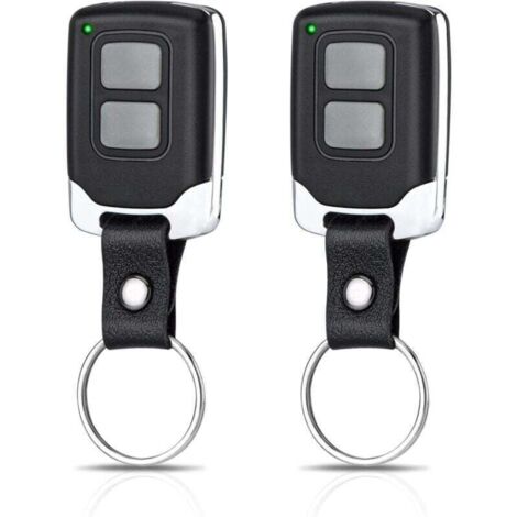 Confezione da 2 telecomandi per porte da garage compatibili con Novotron 502 MAX43-2, 522, MNHS433-02, MCHS43-2 e con apriporta da garage a 433,92 MHz.