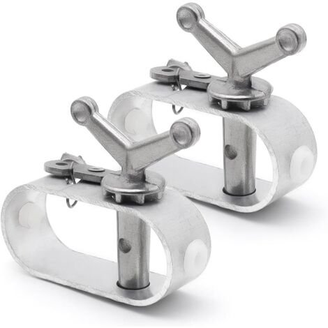 Confezione da 2 tenditori a cricchetto per argano per copertura piscina in lega di alluminio per copertura piscina applicabili al fissaggio del telo della piscina