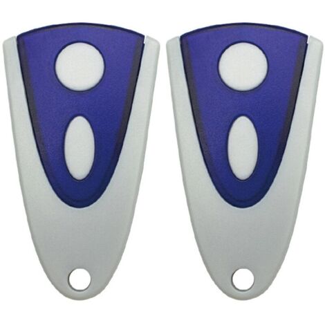 Confezione da 2 trasmettitori per porte da garage 433,92 MHz compatibili con Novoferm Novotron 502 MAX43-2 Novotron 512 MIX43-2 per Novoferm MNHS433-2