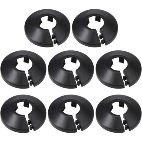 Confezione da 20 fascette stringitubo in plastica per tubi del radiatore, decorative per tubi da 16 mm di diametro – Nero