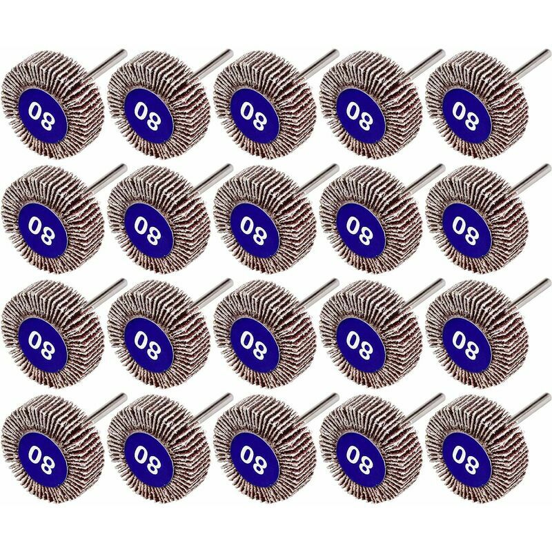 FVO - Confezione da 20 ruote lamellari, grana 80