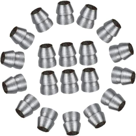 Confezione da 20 spessori metallici rotondi per rinforzare i manici dei martelli. Spessori di sicurezza resistenti e facili da installare, ideali per attrezzi da riparazione e da campeggio.