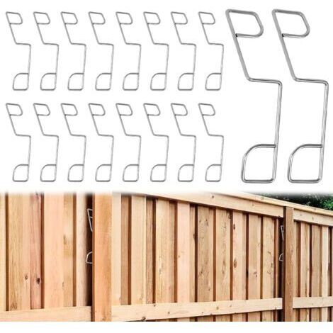 Confezione da 25 clip per pannelli di recinzione in acciaio inox - Clip per pannelli di recinzione per prevenire vibrazioni e urti - Protezione dal vento per il giardino (25)
