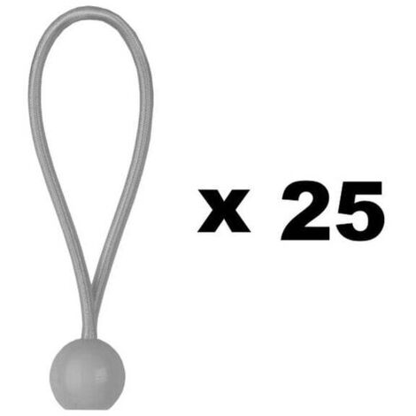 Confezione da 25 corde elastiche a sfera da 15 cm