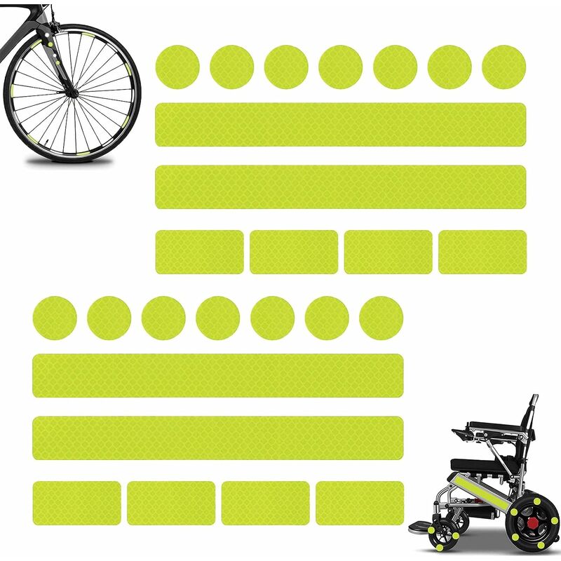 Confezione da 26 adesivi catarifrangenti, nastro