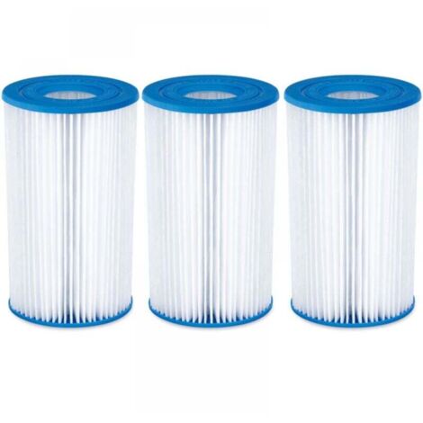 Confezione da 3 cartucce filtro aria condizionata per piscina, vari accessori per pompe dell'acqua filtro serie, cartucce filtro di circolazione