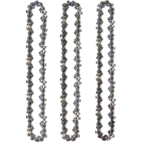 ANDYOU Confezione da 3 catene per motosega con barra da 14" (35 cm), 52 maglie di trasmissione, contraccolpo ridotto, compatibili con Husqvarna, McCulloch, Bosch, Ferrex, Primaster e altri.