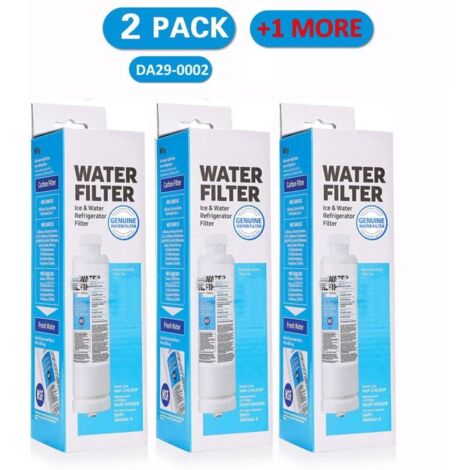 Confezione da 3 filtri per l'acqua del frigorifero DA29-00020B, compatibili con i filtri per l'acqua dei frigoriferi Samsung.