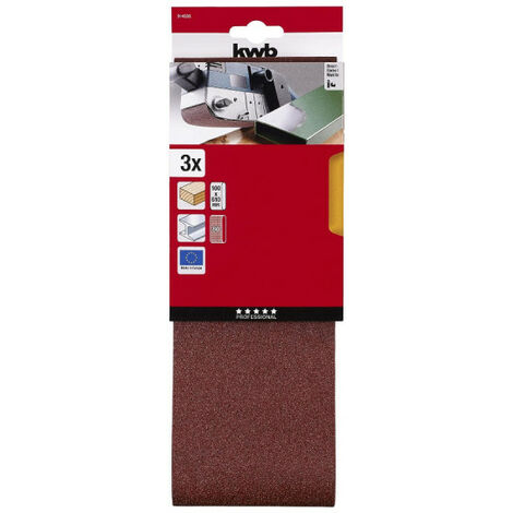 20 Nastri Abrasivi 100 X 610 Mm Per Levigatrice – Carta Abrasiva SATC KX167 – Vari Grani