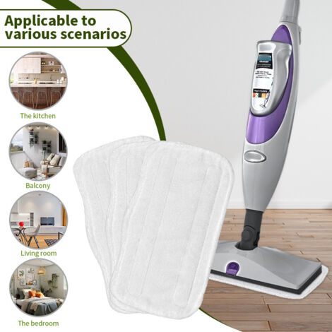 Confezione da 3 panni di ricambio in microfibra per scope a vapore Shark S3101, S3111 e S3250.