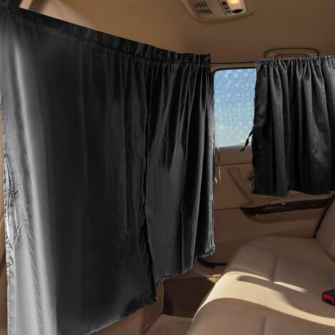 Confezione da 3 tende per la privacy di auto, SUV e furgoni - Include 1 divisorio per il sedile posteriore e 2 tende divisorie per i finestrini laterali per campeggio e sonno